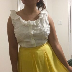 Chaps vintage white blouse